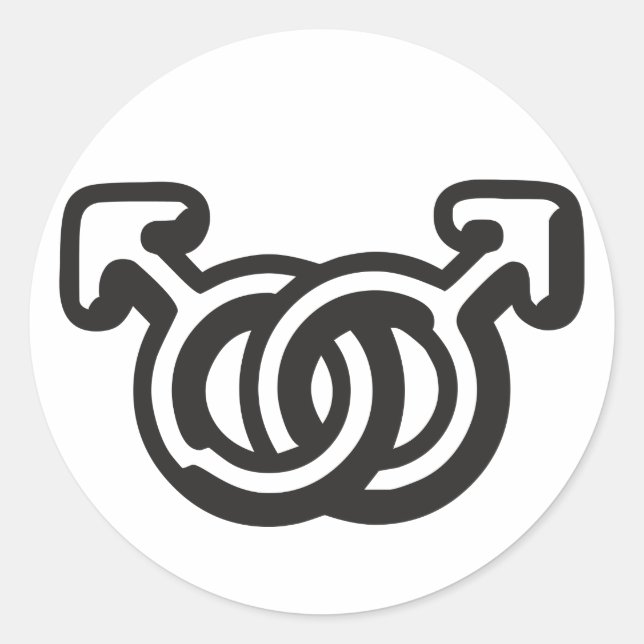 Homo Classic Round Sticker (Front)