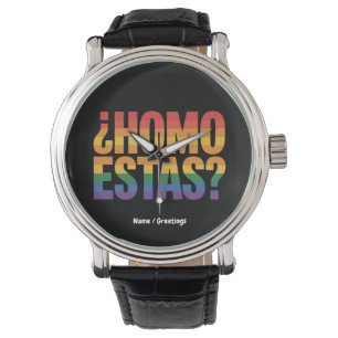 Homo Estas Spanish Mexican Funny Gay Pride Month Watch