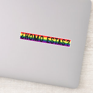 Homo Estas Spanish Mexican Gay Pride LGBTQ Month Sticker