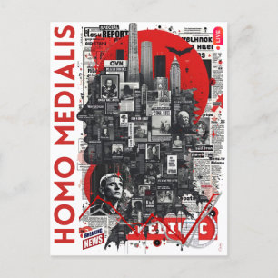 Homo Medialis Invitation Postcard