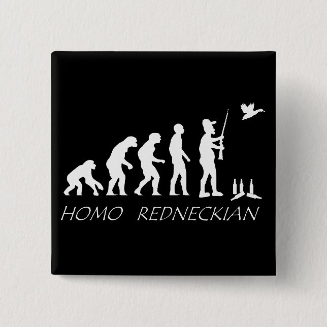 Homo Redneckian Button. Button (Front)