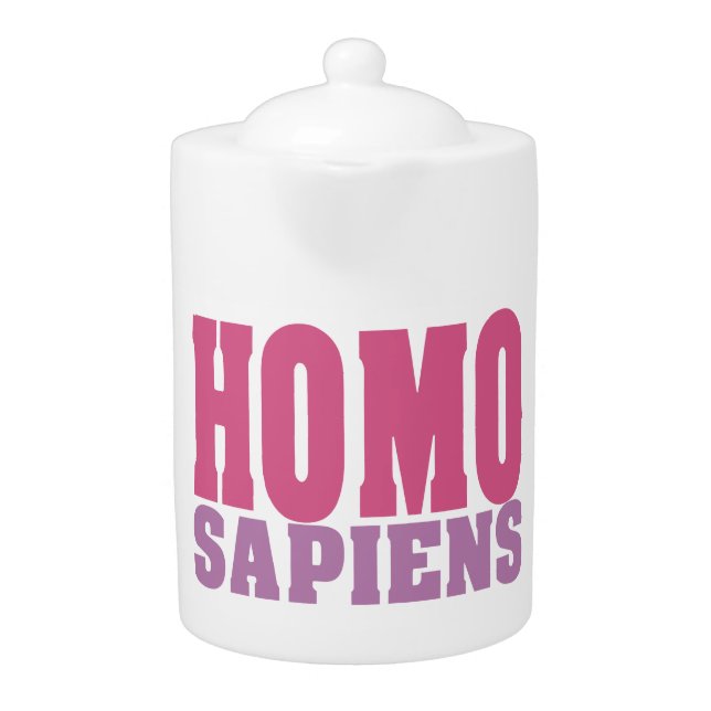 HOMO SAPIENS custom teapots (Front)