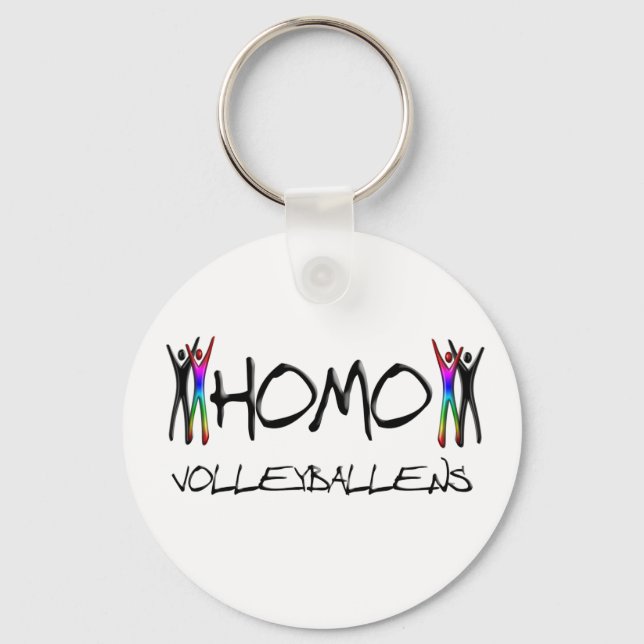 Homo volleyball keychain (Front)