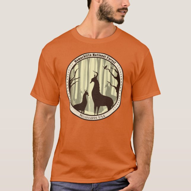 Homochitto National Forest Mystical Deer T-Shirt (Front)