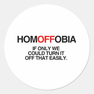 HOMOFFOBIA.png Classic Round Sticker