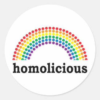 homolicious classic round sticker