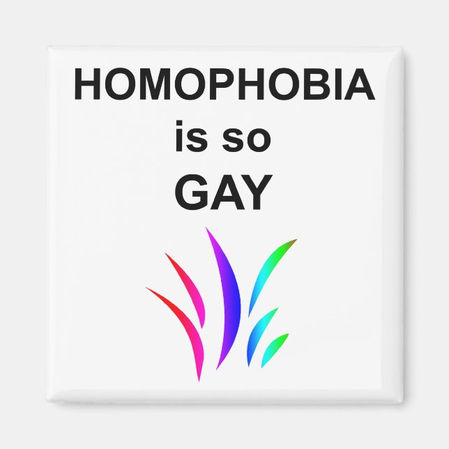 Homophobia is so Gay Magnet (Front)