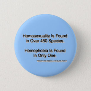 "Homophobia" Pinback Button
