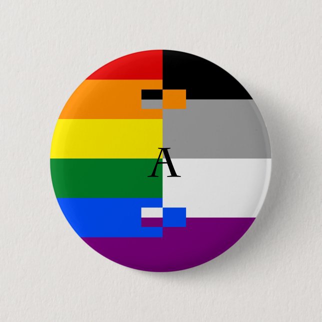Homoromantic Asexual Homo Ace Pin (Front)