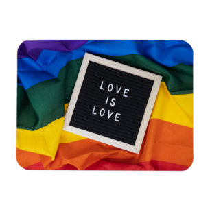 Homosexual Gay Art Love is Love Quotes LGBTQ Love Magnet