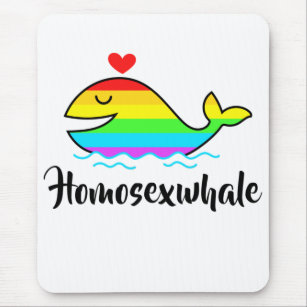 Homosexuwhale   LGBTQ+ Pride  Mouse Pad