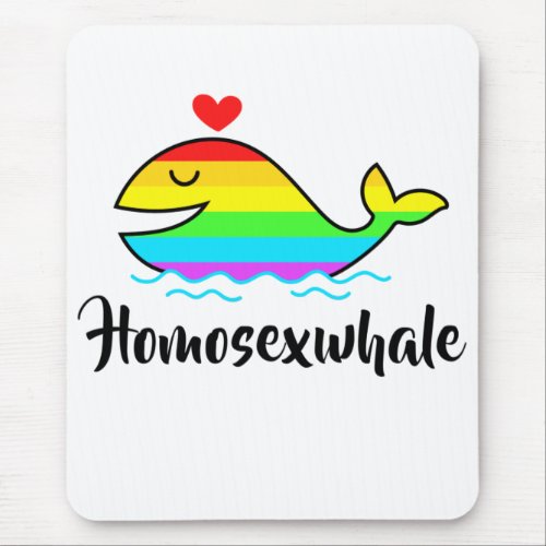 Homosexuwhale  LGBTQ Pride  Mouse Pad