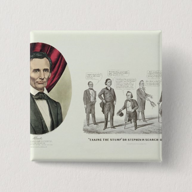 Hon. Abraham Lincoln Pinback Button (Front)