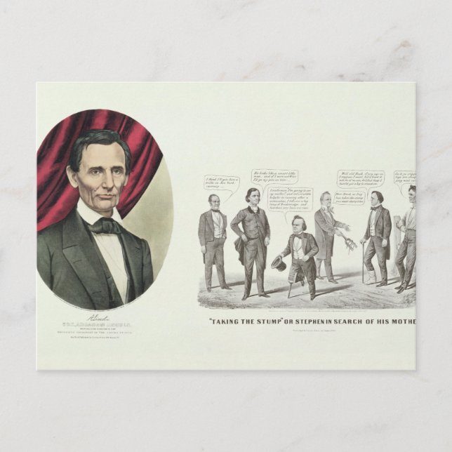 Hon. Abraham Lincoln Postcard (Front)