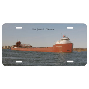 Hon James L. Oberstar license plate