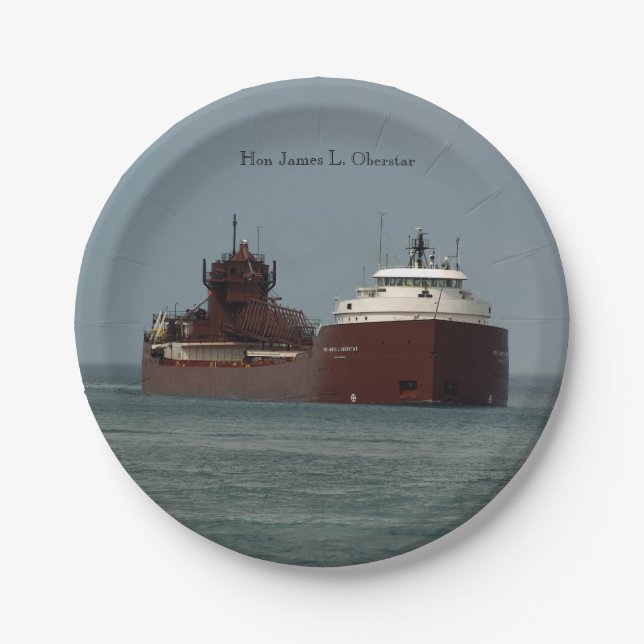 Hon James L. Oberstar paper plate (Front)