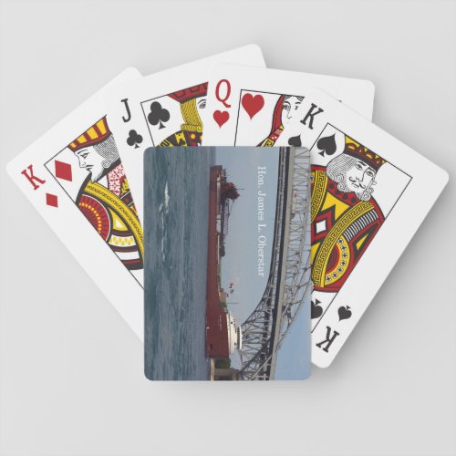 Hon James L Oberstar Port Huron playing cards