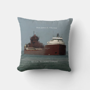 Hon James L. Oberstar square pilow Throw Pillow