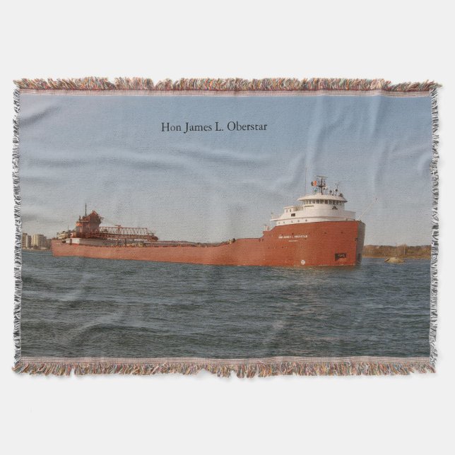 Hon James L. Oberstar throw blanket (Front)