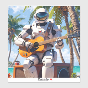 Honda asimo nasa robonaut automaton playing gui... sticker