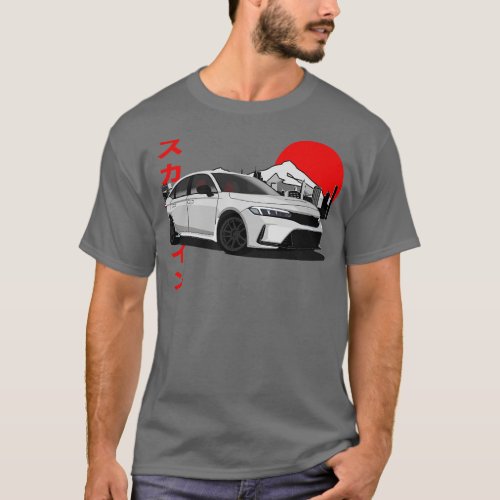 Honda Civic fl5 Retro Style T_Shirt