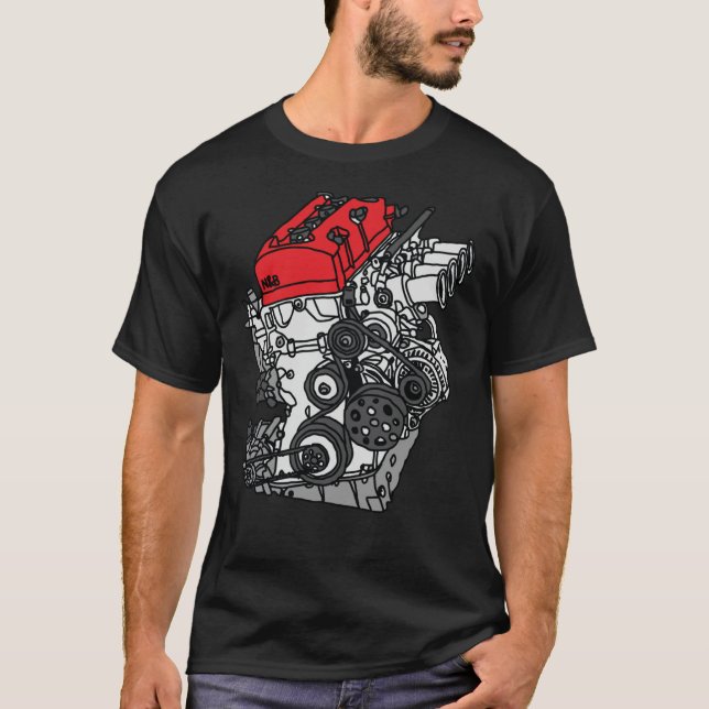 Honda S2000 F20C Engine   T-Shirt (Front)