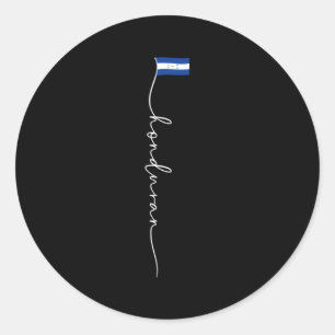 Hondura Signature Honduran Flag Classic Round Sticker
