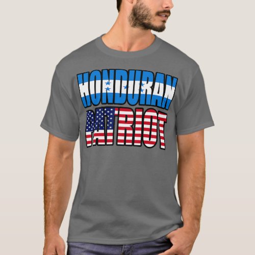 Honduran American Patriot Pride Heritage Flag Gift T_Shirt