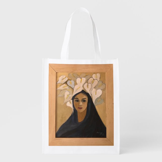 Honduran Art Grocery Bag (Front)