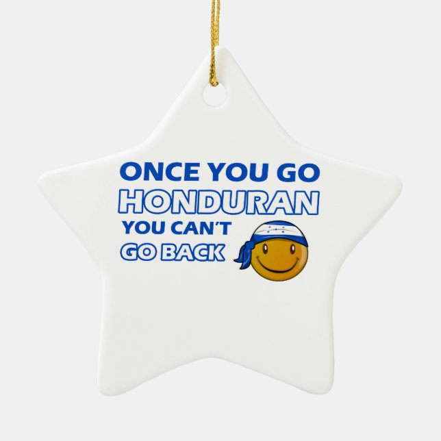 Honduran designs ceramic ornament (Front)