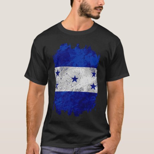 Honduran Flag Distressed Catracho Motagua Bandera  T_Shirt