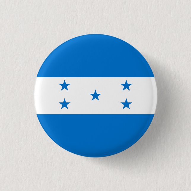 Honduran Flag, Flag of Honduras Button (Front)