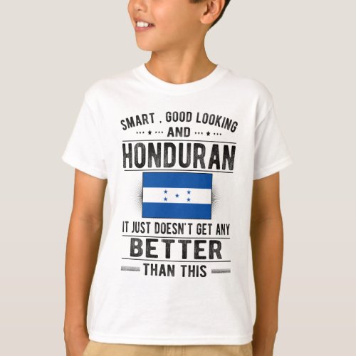 Honduran Flag Honduras Heritage Honduran Roots T_Shirt