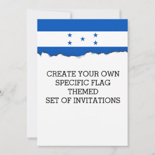Honduran flag invitation