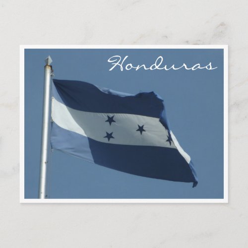 honduran flag postcard