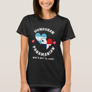 Honduran Panamanian What's Not To Love Heart Flags T-Shirt