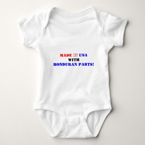 HONDURAN PARTS BABY BODYSUIT