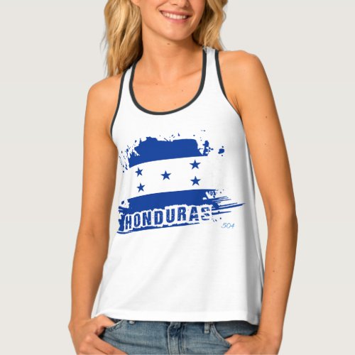 Honduras 504 Flag Blue 01 Tank Top