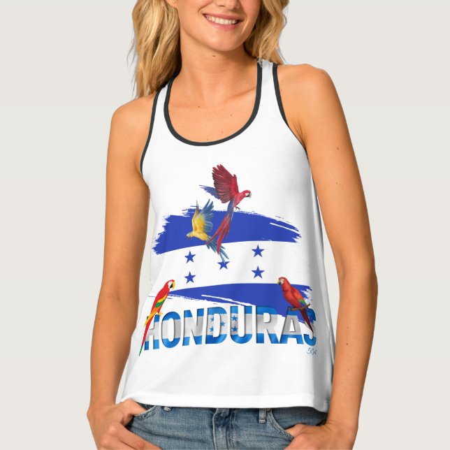 Honduras 504 Guacamaya 14 Tank Top (Front)