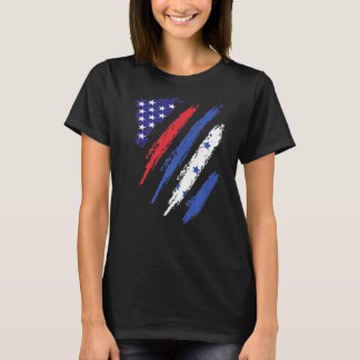 Honduras American Grown Flag USA Patriot Heritage T-Shirt