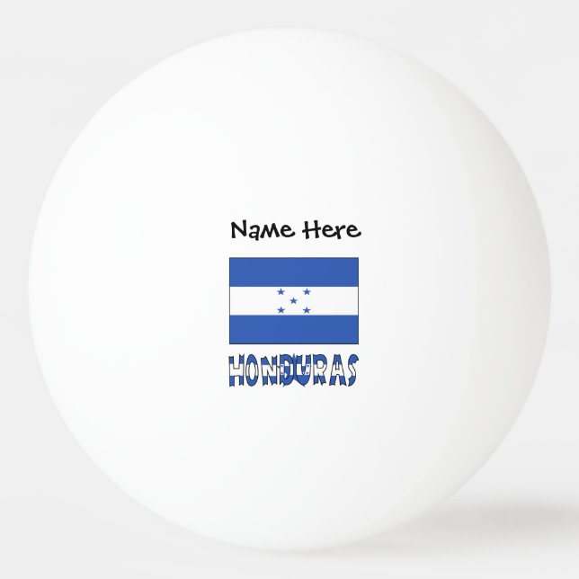 Honduras and Honduran Flag Personalized  Ping Pong Ball (Front)