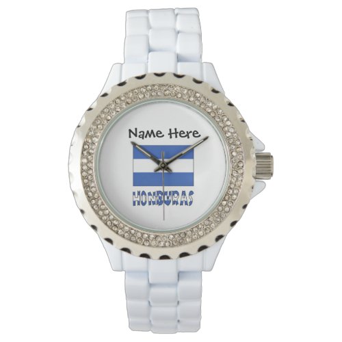 Honduras and Honduran Flag Personalized  Watch