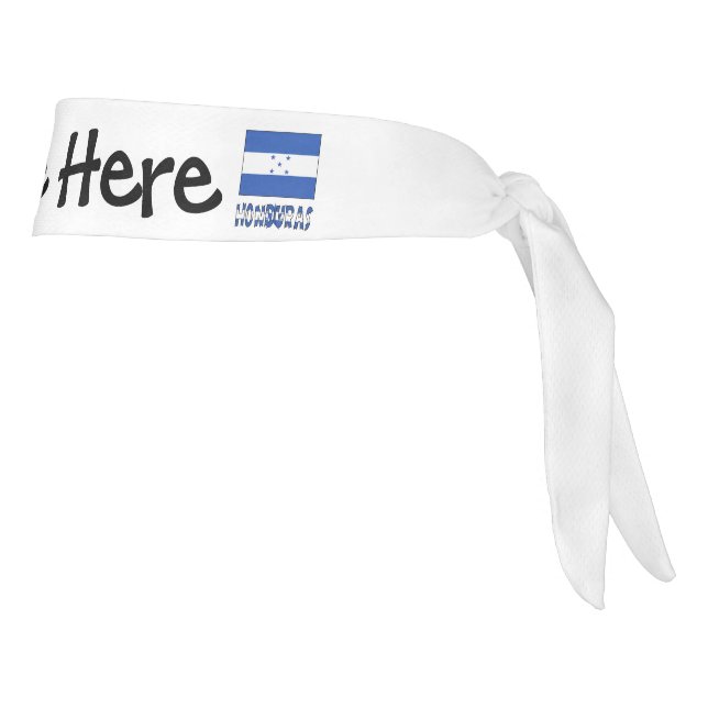 Honduras and Honduran Flag with Your Name Tie Head Tie Headband (Rotate 90)