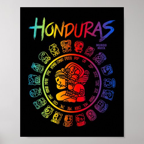 Honduras calendario Maya Poster