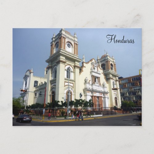 honduras cathedral postcard
