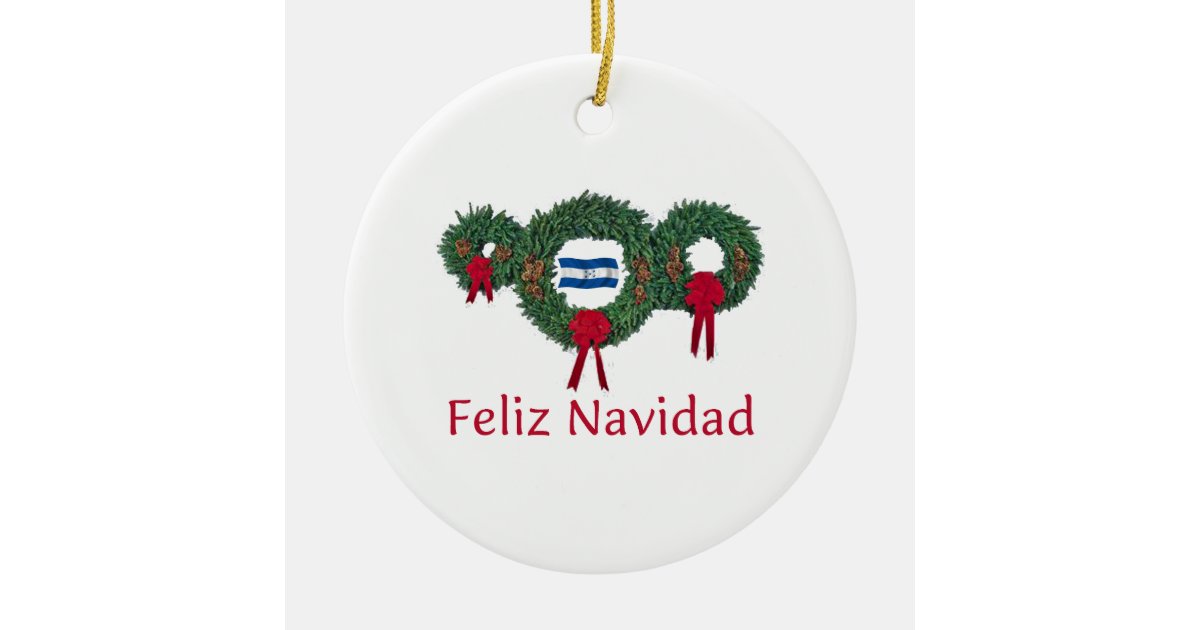 Honduras Christmas 2 Ceramic Ornament | Zazzle