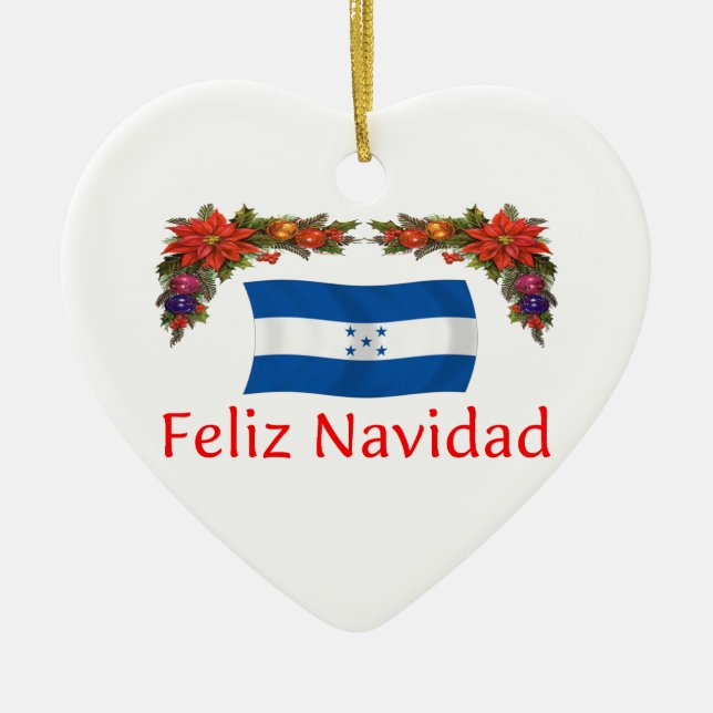 Honduras Christmas Ceramic Ornament
