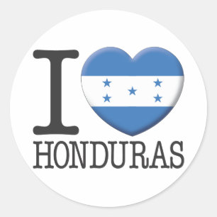 Honduras Classic Round Sticker