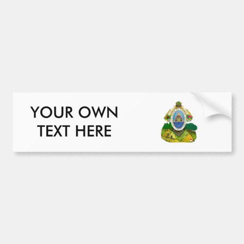 Honduras Coat of Arms Bumper Sticker