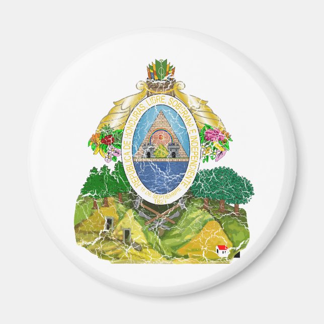 Honduras Coat Of Arms Magnet (Front)